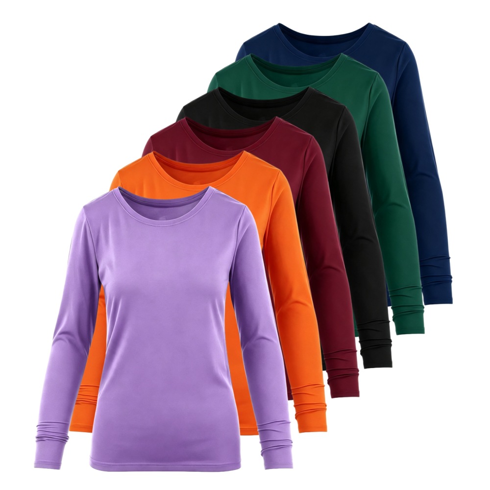 Undershirt Crew Neck - Scrub-onderhemd met ronde hals en lange