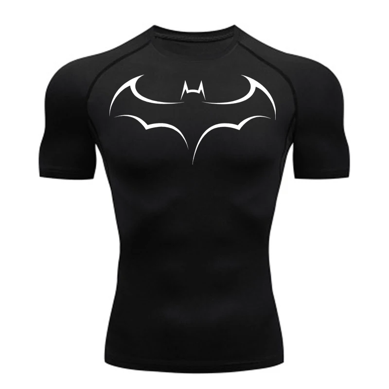 Bat Printed Heren strak T-shir - T Shirt Tight Fit recensie en prijs
